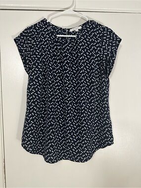Women's Navy floral Blouse